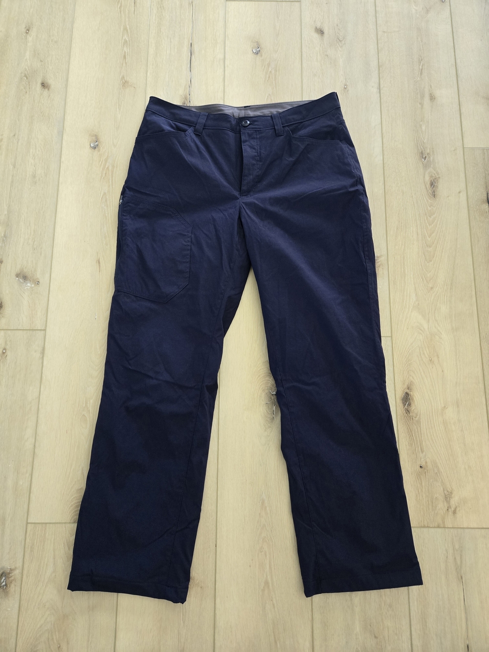 Eddie Bauer Tech Men’s Fleece Lined Stretch Straight Pants Blue Size 34